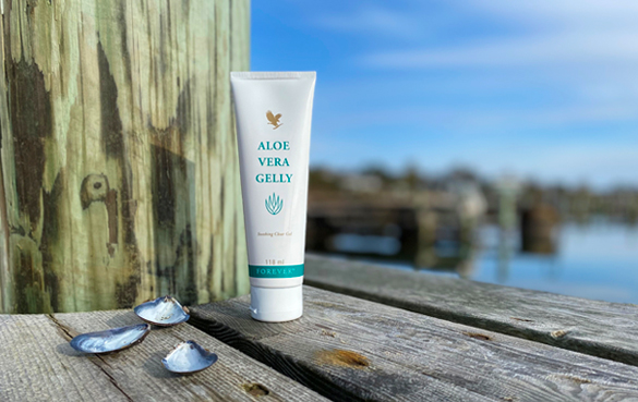 Aloe Vera Gelly från Forever Living Products. verkar lugnande, vårdande och fuktighetsbevarande.