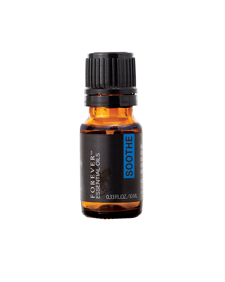 Forever Essential Oils Soothe är harmoni och lugn på flaska. En smekning av naturen sammansatt för att lena, lugna och friska upp.